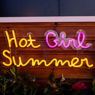 Custom Neon® Hot Girl Summer sign as seen in the Love Island Australia Season 4 Villa