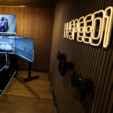 HYSPEED1 warm white Custom Neon® gamertag wall sign @hy_byrd