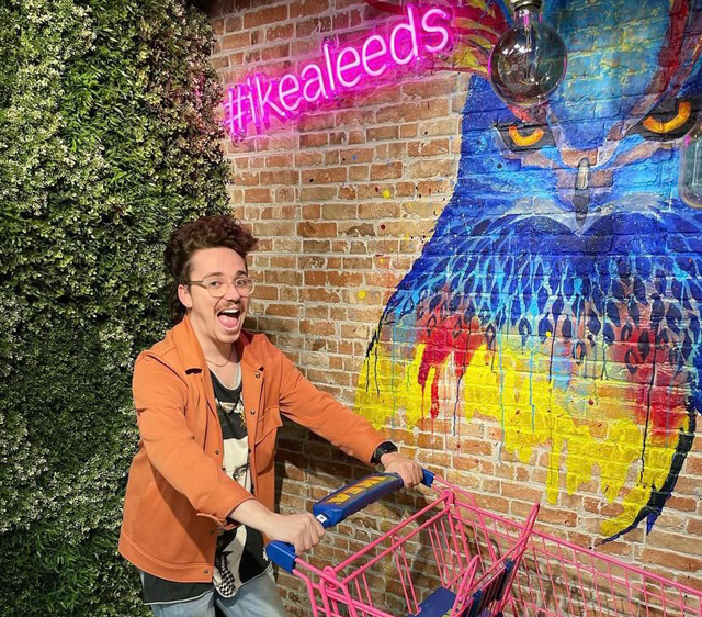 #ikealeeds pink Custom Neon® sign @ikeauk @harryjbartlett