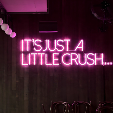 It's Just a Little Crush Custom Neon® Jennifer Paige song lyric sign @vanessamorgan