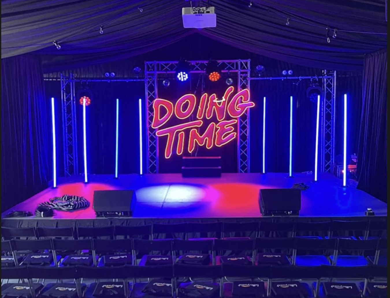 Custom Neon® colour changing stage sign @karenfromfinance