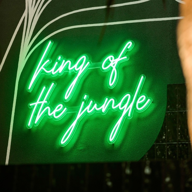 Large green quote sign by Neon® @thebeaufortperth