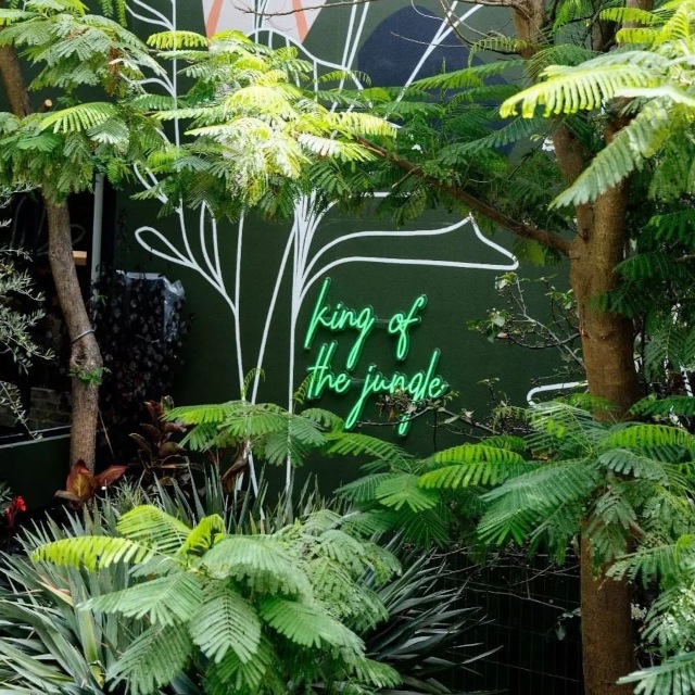 Large green quote sign by Neon® @thebeaufortperth