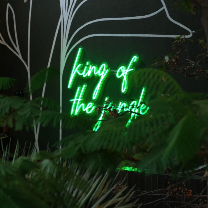 Green Custom Neon® restaurant feature wall sign @thebeaufortperth