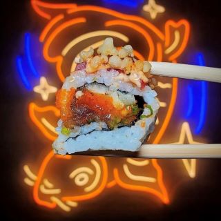 Koi fish lightup art @gdpdesignbuild made by Custom Neon®