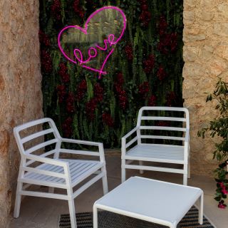 Custom Neon® outdoor signs in the Love Island Australia Villa