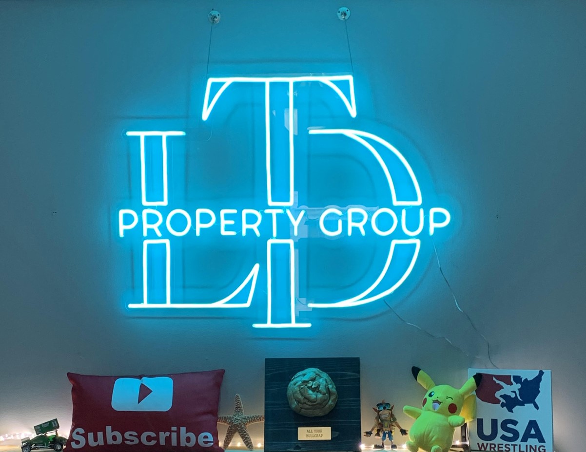 Custom Neon® logo for ltd-propertygroup.com