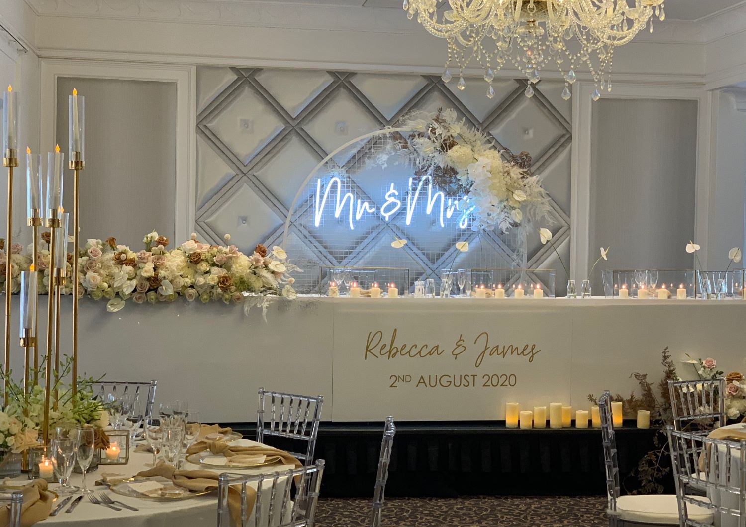 Mr & Mrs Custom Neon® sign @cavershamhouse