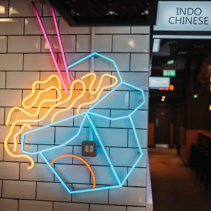 Custom Neon® noodle box artwork @mktplce.uk