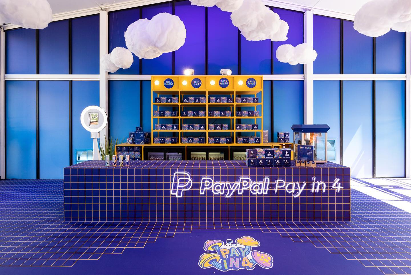 Custom Neon® PayPal Pay in 4 logo sign @seekeragency