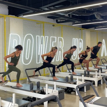 Large Custom Neon® gym sign @collabbuildinggroup