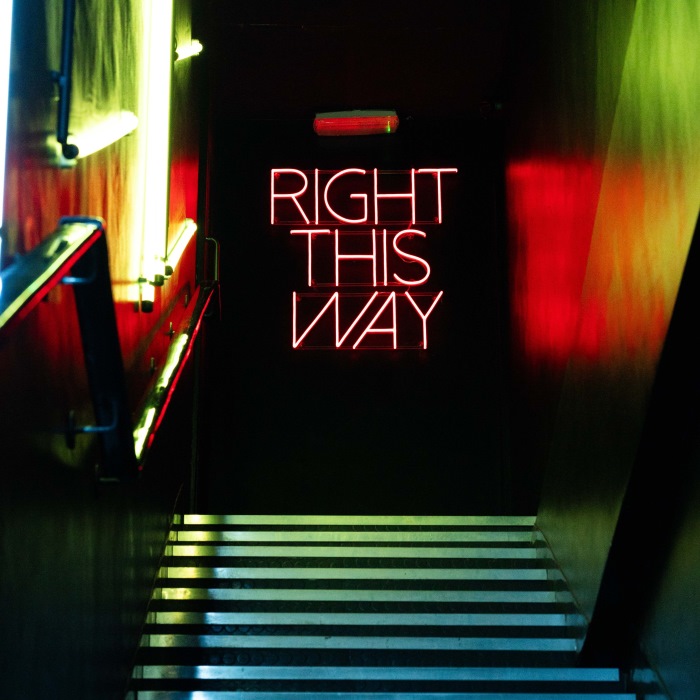 Right this way red Custom Neon® sign in Marketplace London