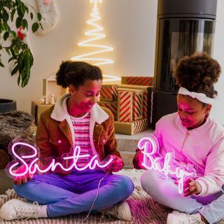 Custom Neon® pink Santa Baby LED neon light