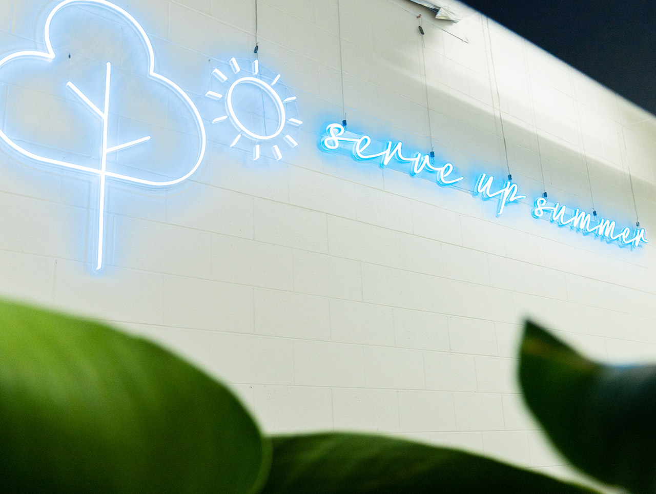 Custom Neon® Serve up summer sign for tennis.com.au @australianopen