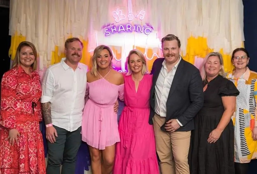 Custom Neon® colorful logo sign @sharingtullissmile