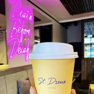 Multicoloured logo sign by Custom Neon® @skullandrosecafe