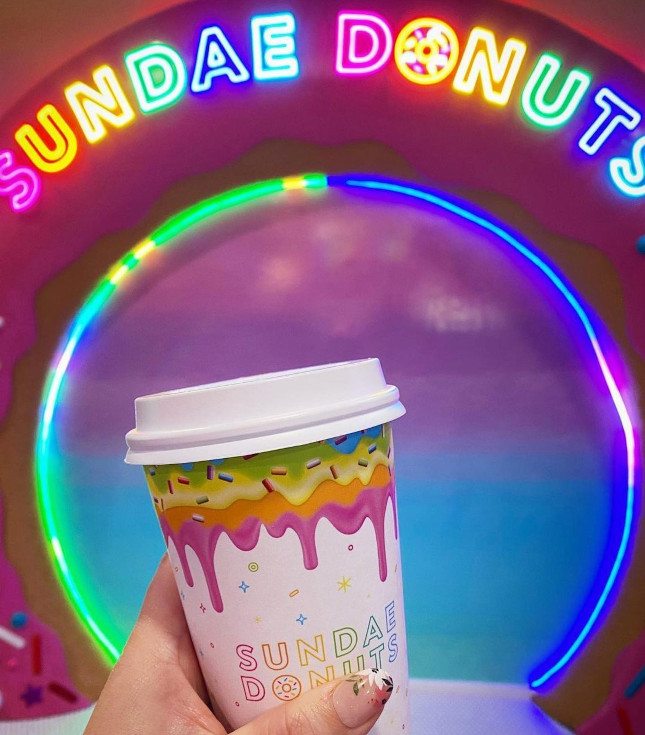 Custom Neon® colourful signs and artwork @sundaedonuts