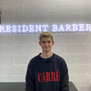 White LED neon trimmer by Custom Neon® for @theresidentbarber