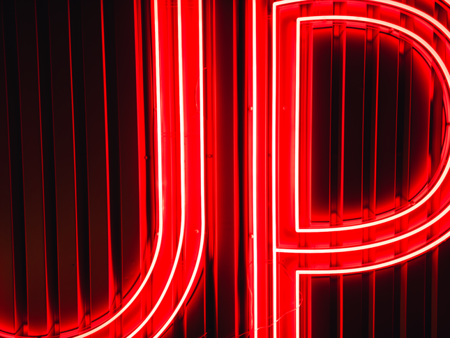 Custom Neon® huge outdoor sign for upac.co.uk