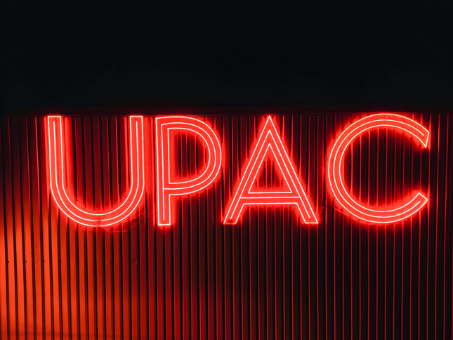 Custom Neon® huge outdoor sign for upac.co.uk