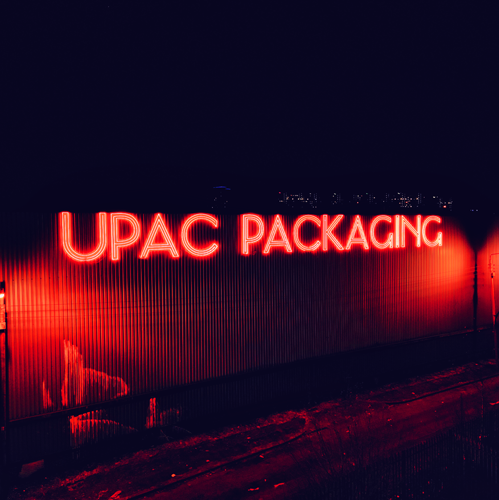 Custom Neon® Huge Outdoor Building Sign @UPAC