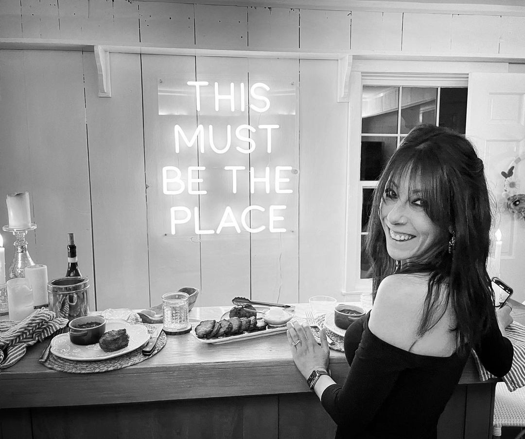 White Custom Neon® sign This Must Be the Place @urbancookery