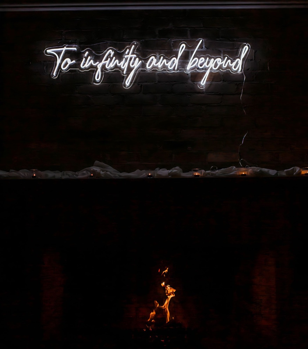 To Infinity and Beyond Custom Neon® movie inspired wedding sign