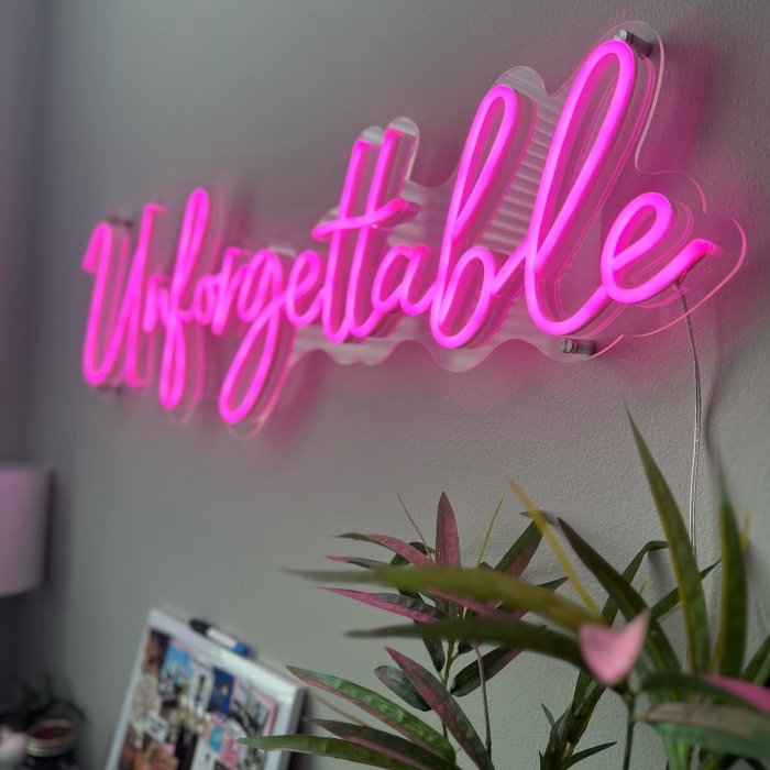Pink Youtube channel slogan sign by Custom Neon® @therealsabahali