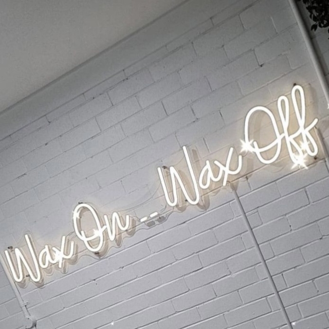 White Custom Neon® beauty salon quote sign @_makeupartisttanyagolden