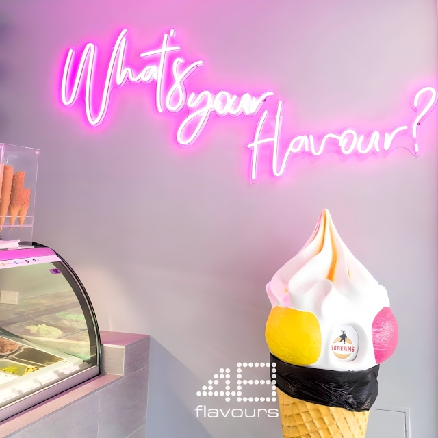 Custom Neon® branded wall sign @48flavoursofficial