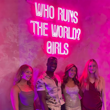 Who Runs the World? Girls Custom Neon® Beyonce song lyric sign @bodybyvicky