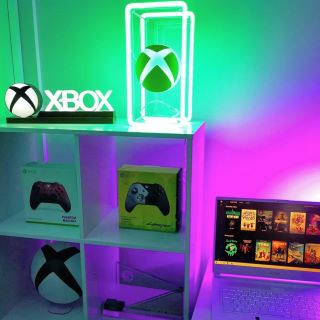 Custom Neon® Xbox promotional product @missdeusgeek for @weareopragency