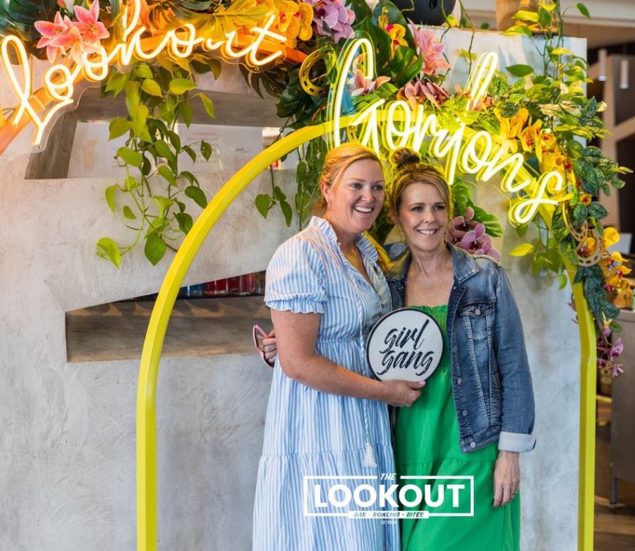 Yellow Custom Neon® party decor sign @thelookout