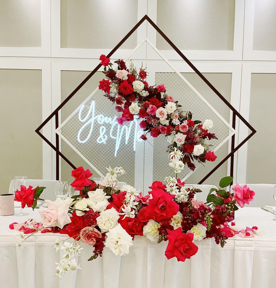 You & Me white Custom Neon® sign @tothewallhire