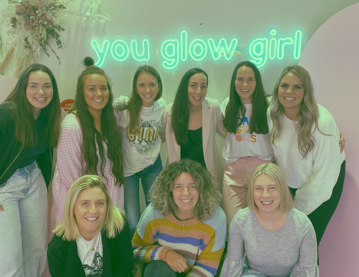 You Glow Girl mint green Custom Neon® sign