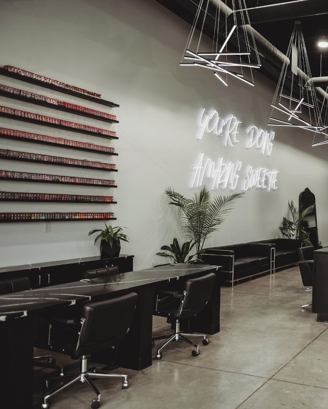 Custom Neon® white sign @josephmccormickhair @josephthesalon